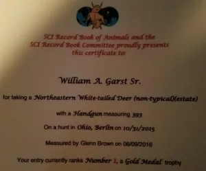 World Record Whitetail Deer Hunting Ohio